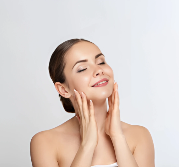 Woman with glowing skin