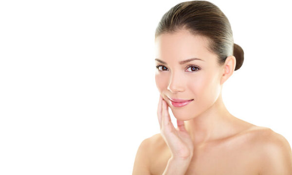 glowing skin after green peel treatment